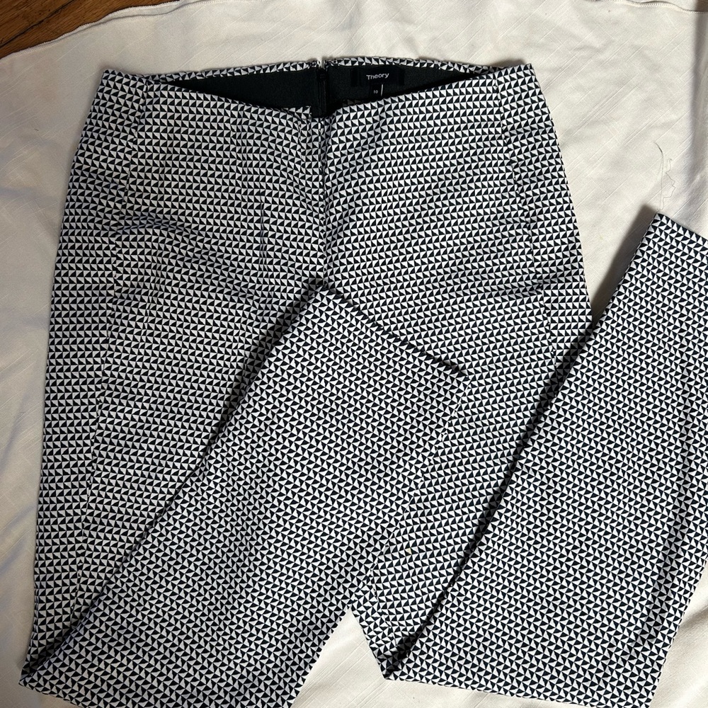 Black and white THEORY , work pants